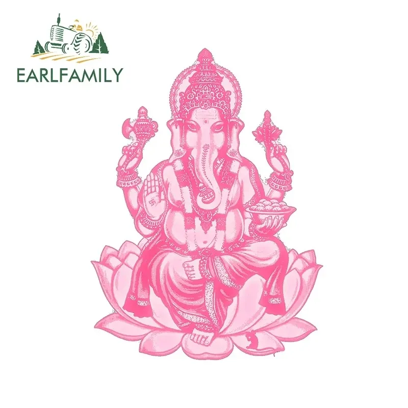 

EARLFAMILY 13 см для Ganesha, автомобильные наклейки, водостойкий солнцезащитный крем, чемодан, виниловый материал, мотоциклетный шлем, тонкая наклейка для автомобиля