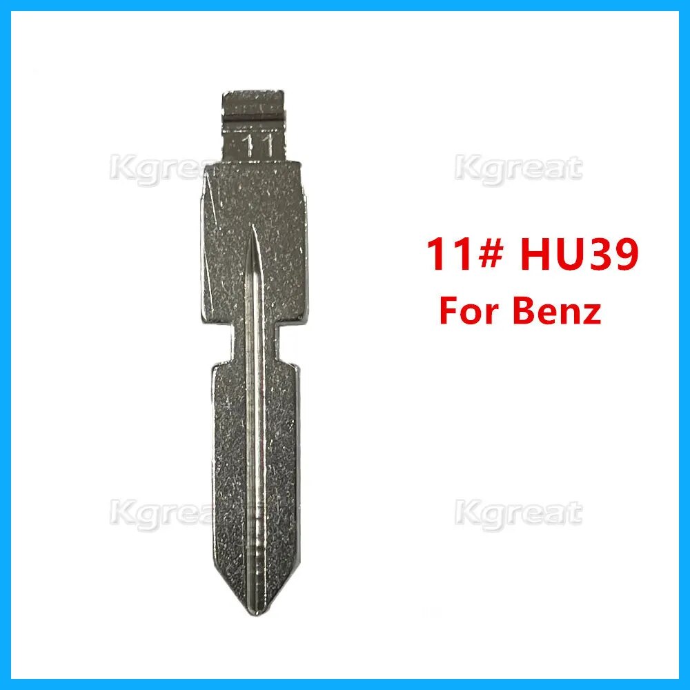 

10 шт. 11 # HU39 металлические необработанные пустые ключи DIY Xhorse фото для Mercedes Benz W168 W124 W202 W210 W211 W203 заготовки для автомобильных ключей