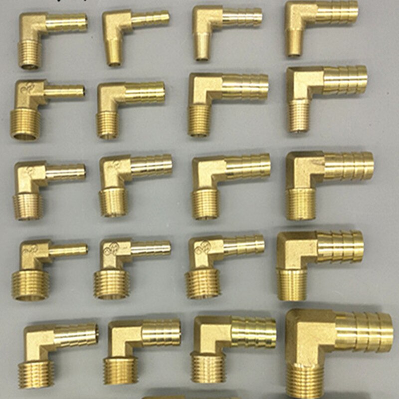

Латунные штуцеры для шланга, локоть, 6-16 мм, под 1/8"-1/2", наружная резьба