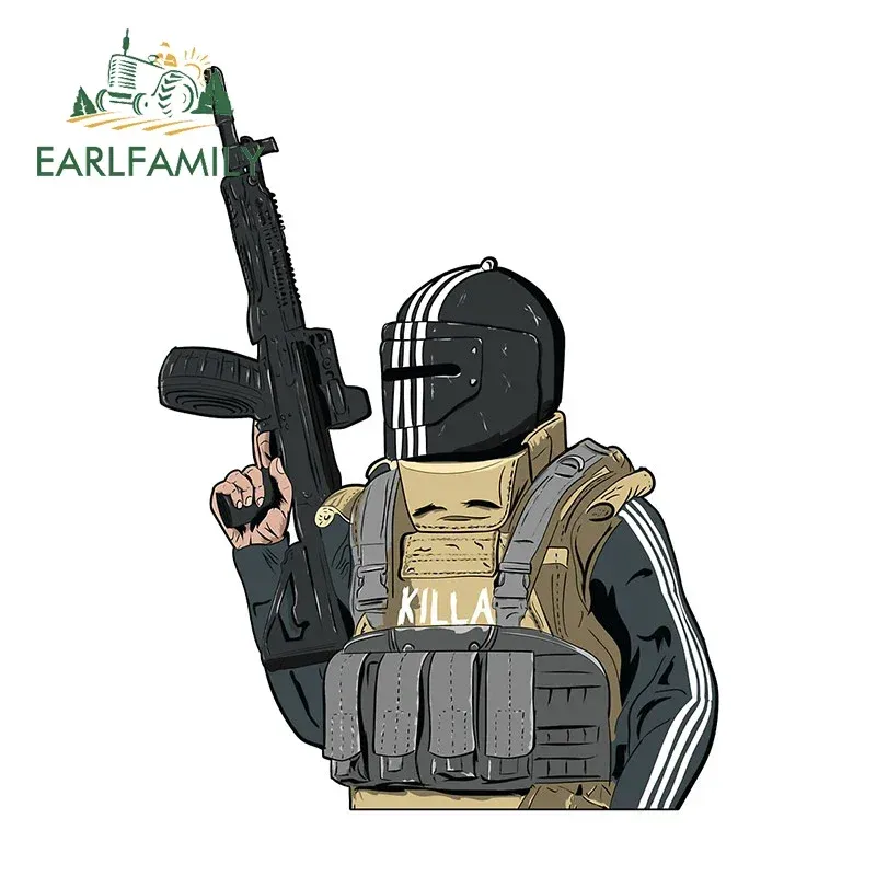 

EARLFAMILY 13 см наклейки на автомобиль Escape от tarov Killa, графическая личность, водонепроницаемая наклейка, бампер, холодильник, автомобильные аксессуары