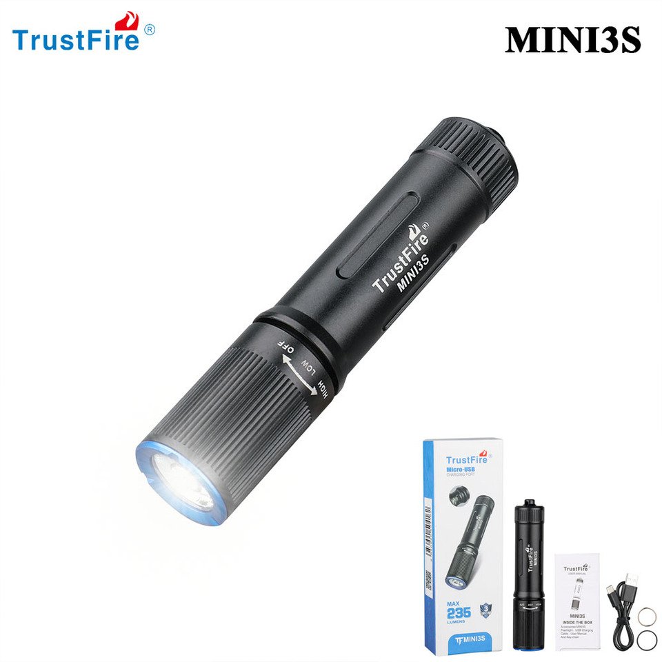 

TrustFire Mini3S портативный водонепроницаемый фонарик