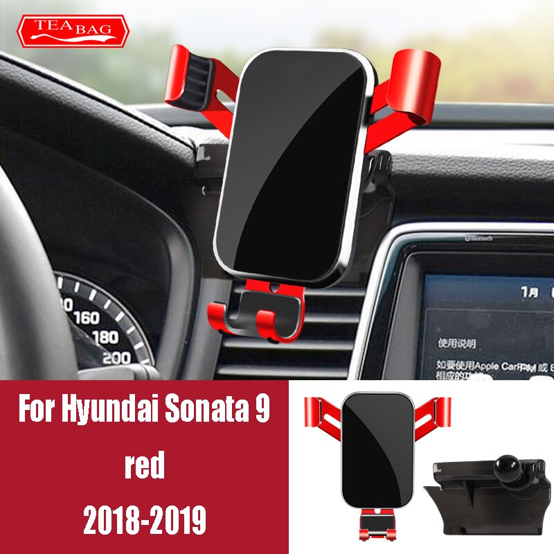 

Регулируемый автомобильный держатель для телефона для Hyundai Sonata YF LF DN8 8 9 10th 2011-2020 GPS подставка вращающийся кронштейн для крепления на вентиляционное отверстие