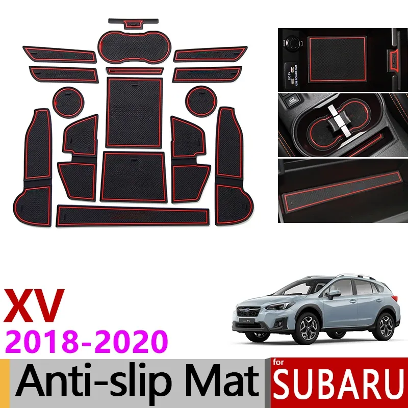 

Нескользящий Резиновый Коврик Для Subaru XV 2018-2020 Crosstrek WRX STI - Подстаканник И Дверной Коврик