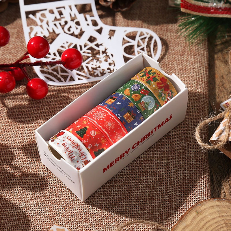 

Рождественский набор washi tape YOUQIWJ jd765