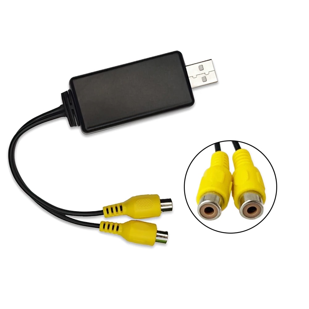 

USB-интерфейс к RCA видеовыходу адаптер Подключение подголовника монитор для системы Android автомобильный радиоприемник мультимедийный плеер видео AV выход