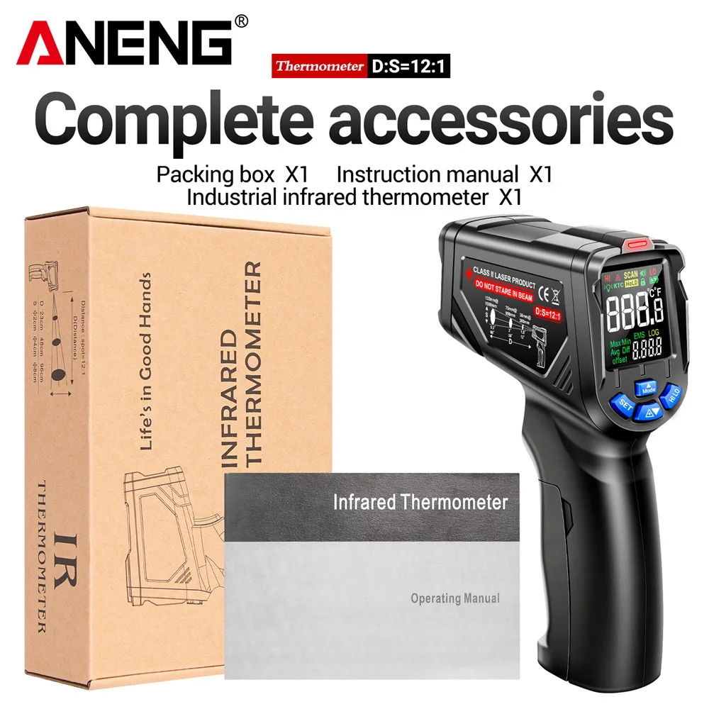 

Инфракрасный лазерный термометр ANENG TH06
