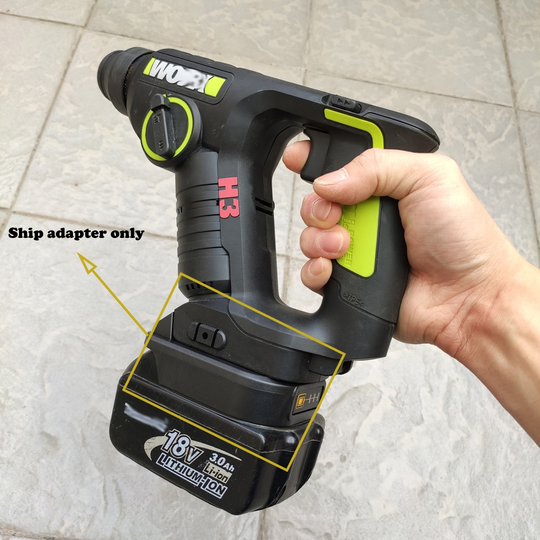 

Адаптер преобразователя для Makita, Dewalt, Milwaukee, литий-ионных аккумуляторов bosch 18 в, преобразователь в worx 20 в, powershare, 4 контакта, 5 контактов, 6 контактов