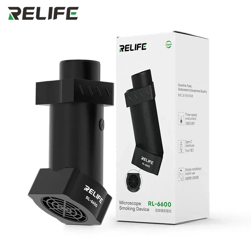 

RELIFE RL-6600 Дымоотделитель для микроскопа 8500 об/мин эффективно удаляет масляные дымы, простая установка, инструменты для ремонта вентилятора
