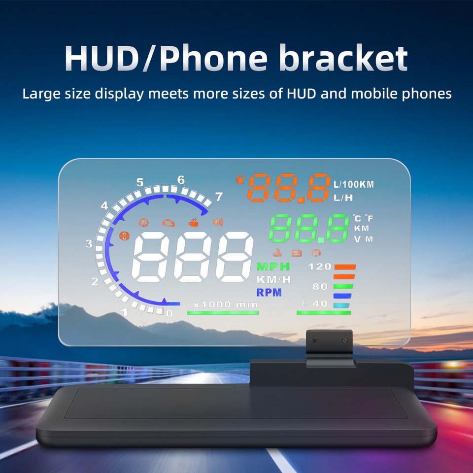 

Держатель для мобильного телефона HUD Кронштейн Проекционный дисплей Подставка для проектора Подходит для A8 GPS-навигатора QI Беспроводное зарядное устройство Поддержка автомобиля