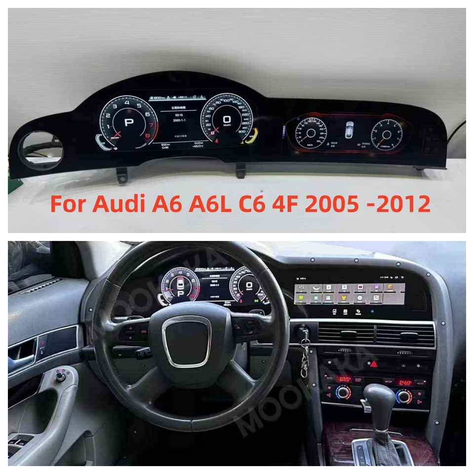 

Для Audi A6 A6L C6 4F 2005-2012 Автомобильный ЖК-дисплей приборной панели цифровой кластер виртуальный кабинет Android автомобильный радиоприемник беспроводной Carplay авторадио