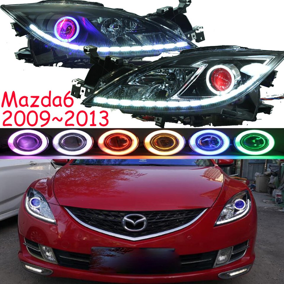 

Автомобильный бампер головные фары Mazda6 фасветильник 2009 ~ 2013y mazda6 дневсветильник DRL автомобильные аксессуары HID ксенон mazda6 противотумансветильник