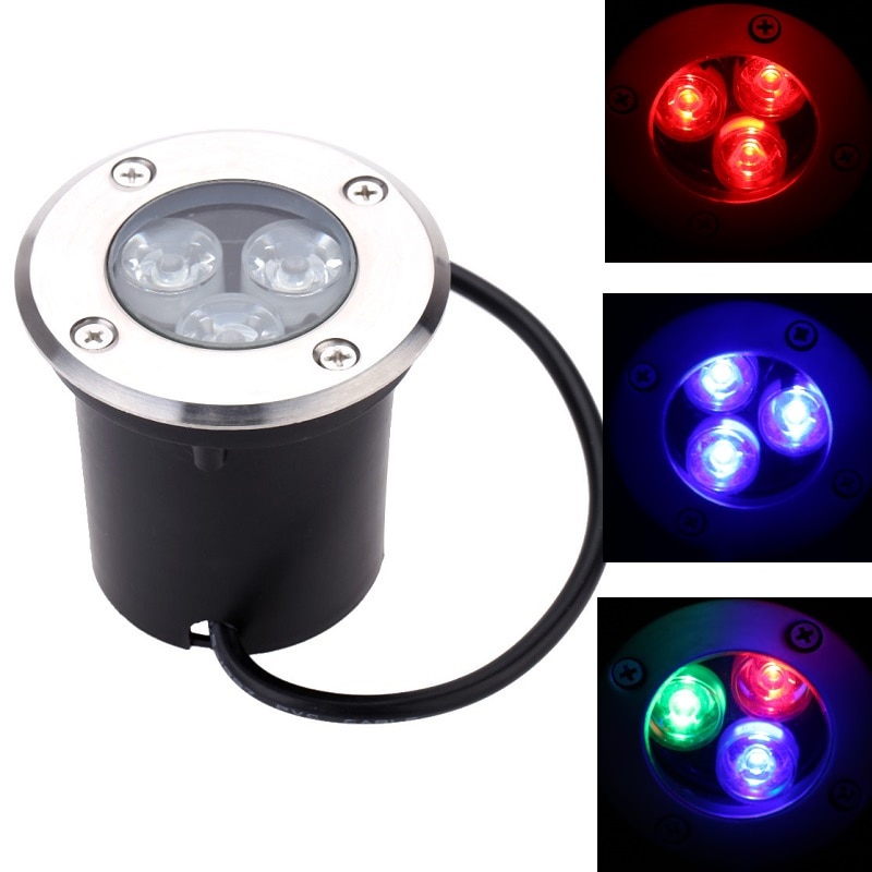 

Подземная LED лампа ROANJUNYH RGB 3Вт