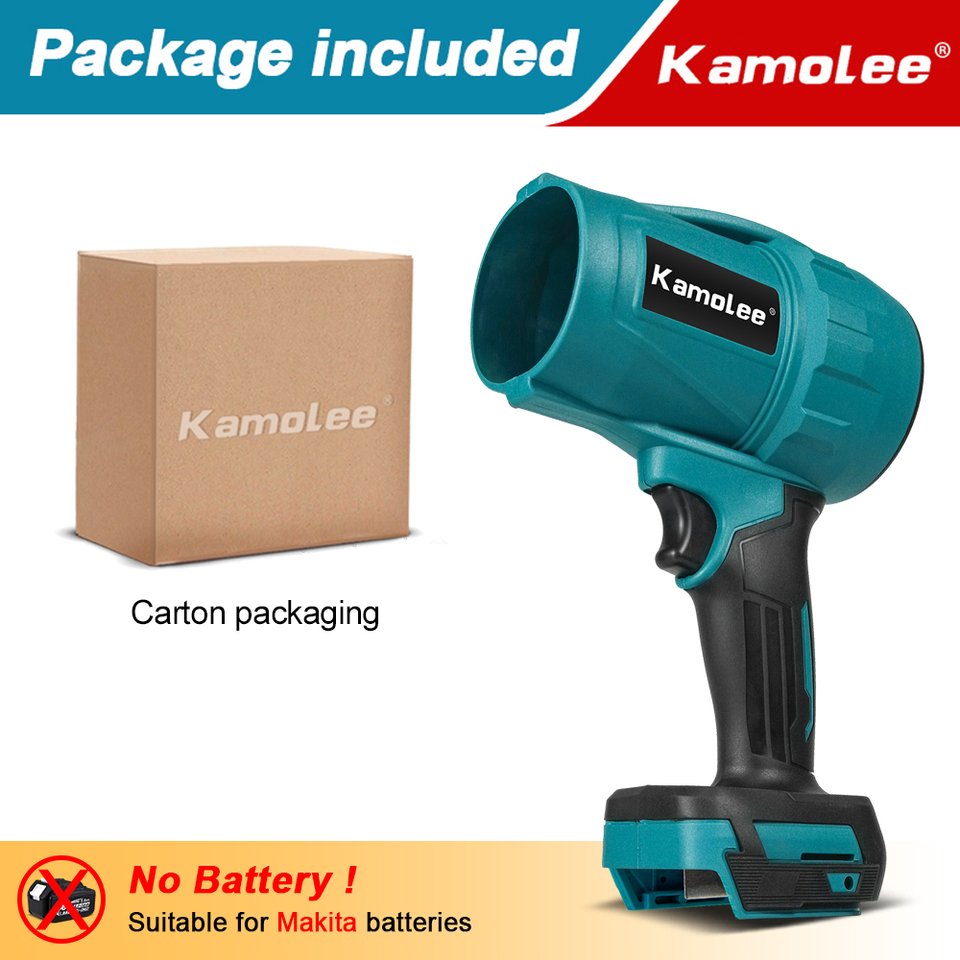 

Kamolee Бесщеточный воздуходувка 2000 Вт аккумуляторная Makita 18 В