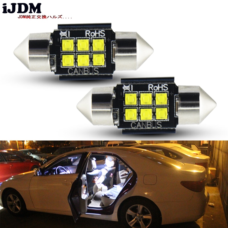 

Ксеноновый белый 6SMD 1,25 "31 мм 578 576 DE3175 DE3021 DE3022 светодиодный лампы для салона автомобиля, зеркальные, грузовые фары
