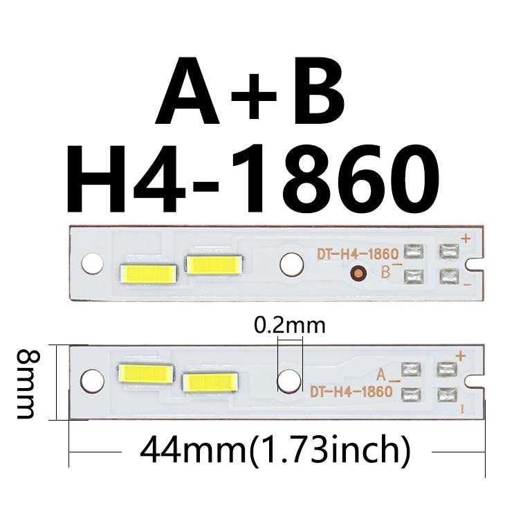 

LED автомобильные фары DT&ZM H4 20-30Вт 2шт