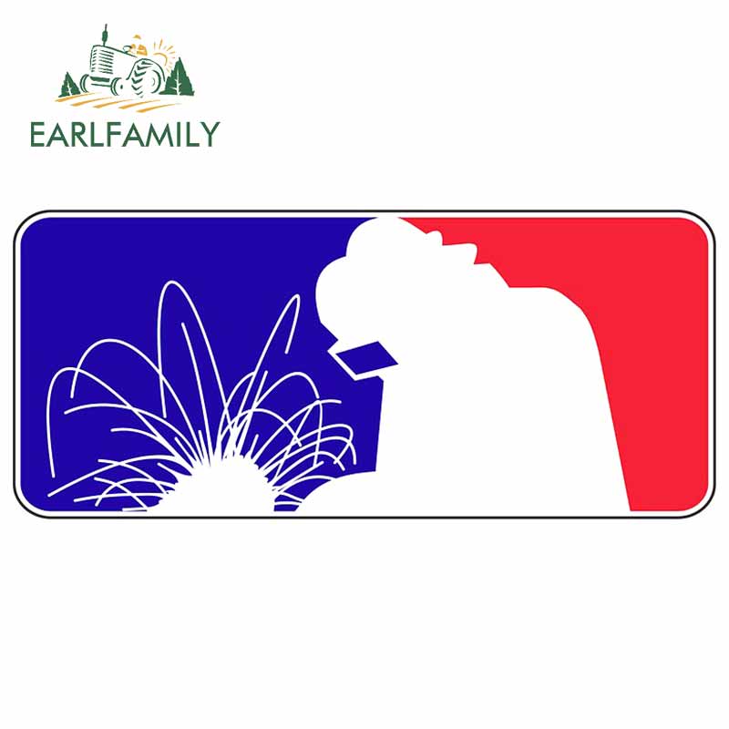 

EARLFAMILY 13 см x 10,3 см для сварщика синие красные автомобильные наклейки устойчивые к царапинам на лобовое стекло водостойкая наклейка фотографика