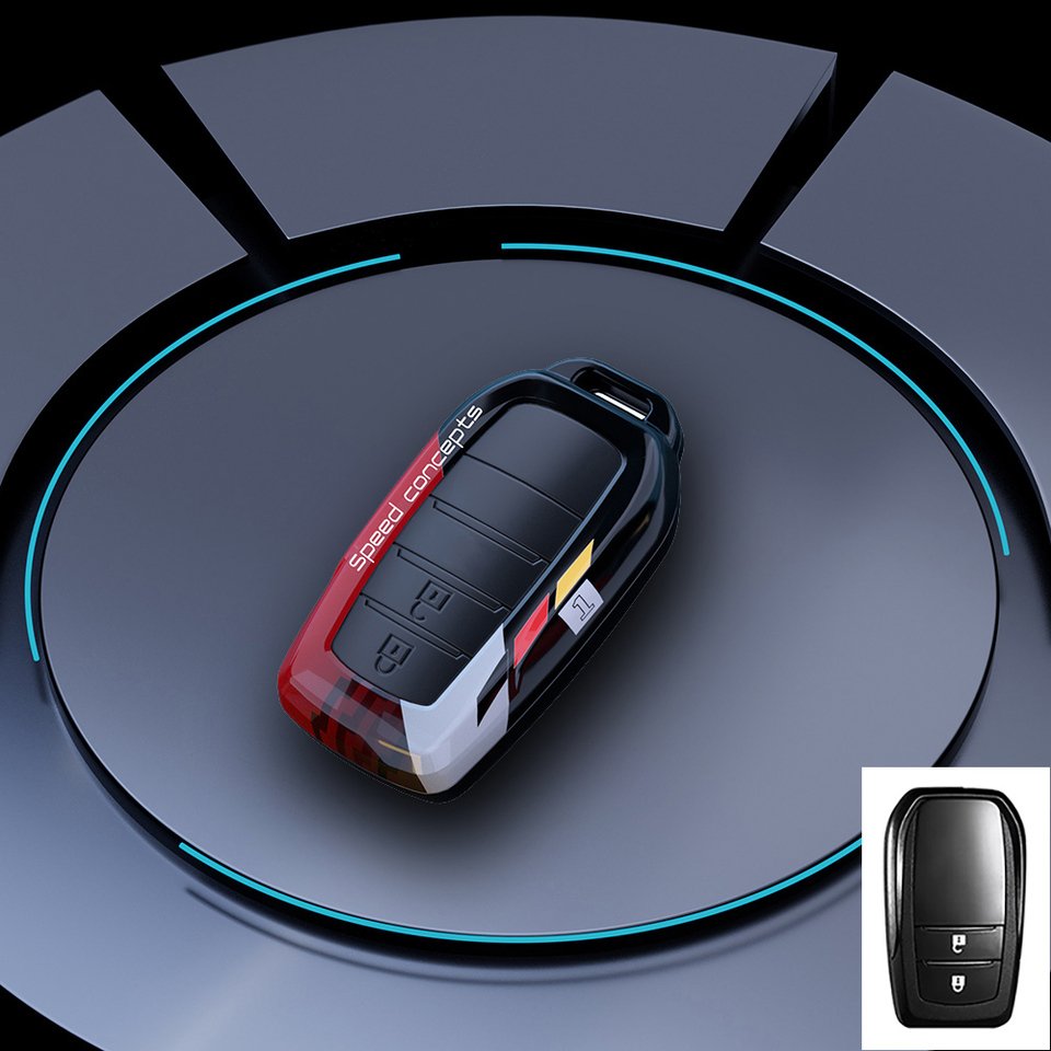 

Граффити чехол для автомобильного ключа для Toyota Corolla Land Cruiser Prado Crown Yaris Sienna Alphard Cross Hilux Fortuner Camry