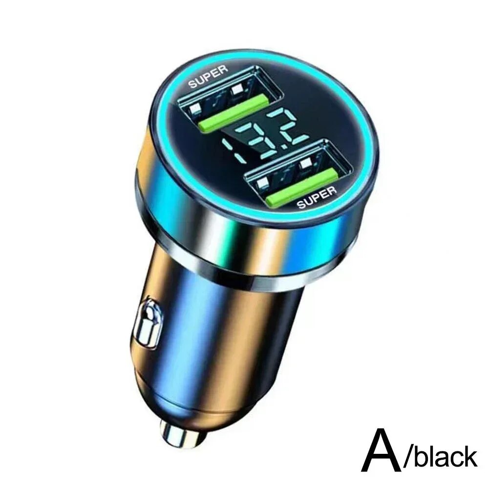 

Автомобильное зарядное устройство 240 Вт, два USB-порта, адаптер для сверхбыстрой зарядки для IPhone 15 Samsung Xiaomi, быстрые зарядные устройства для телефонов, автозапчасти