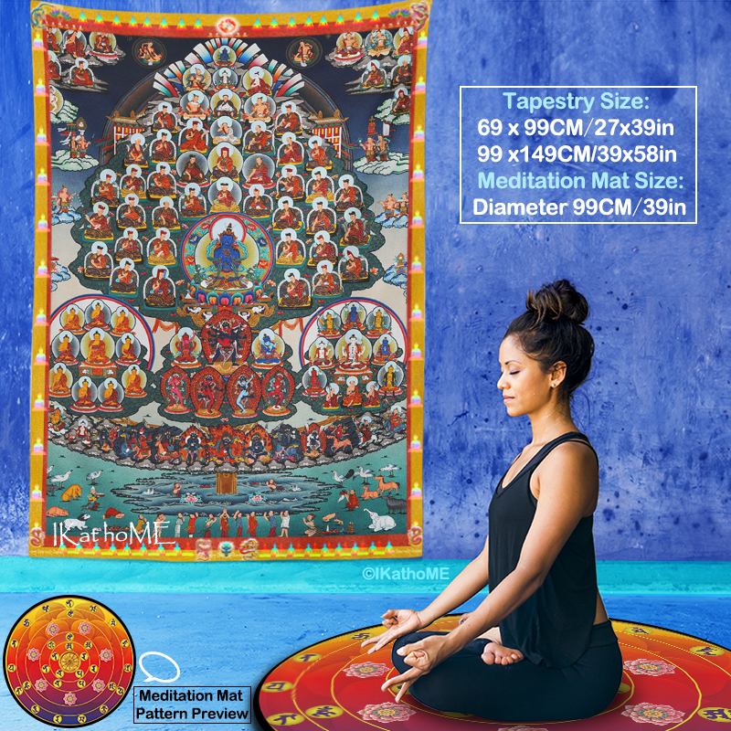 

Гобелен Karma Kagyu Choksing Refuge Tree IKat hoME