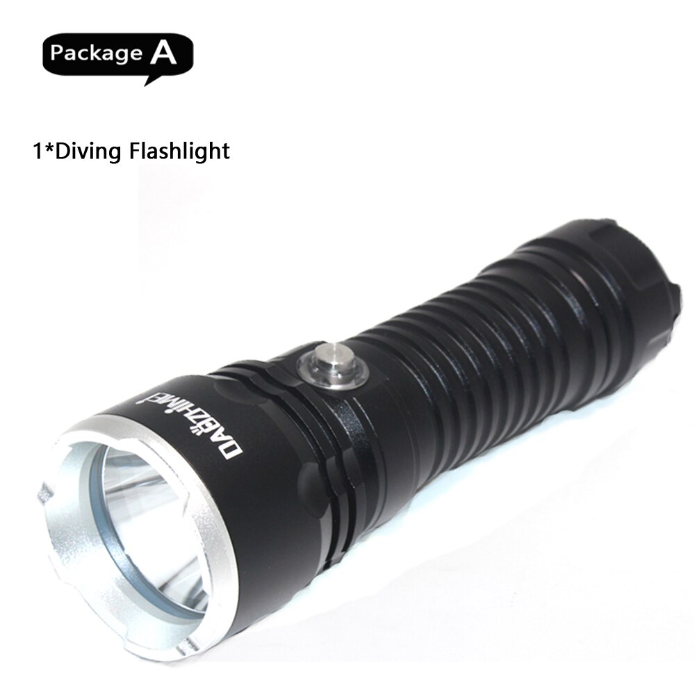 

DAOZHIMEI Фонарик для дайвинга XHP70 желтый