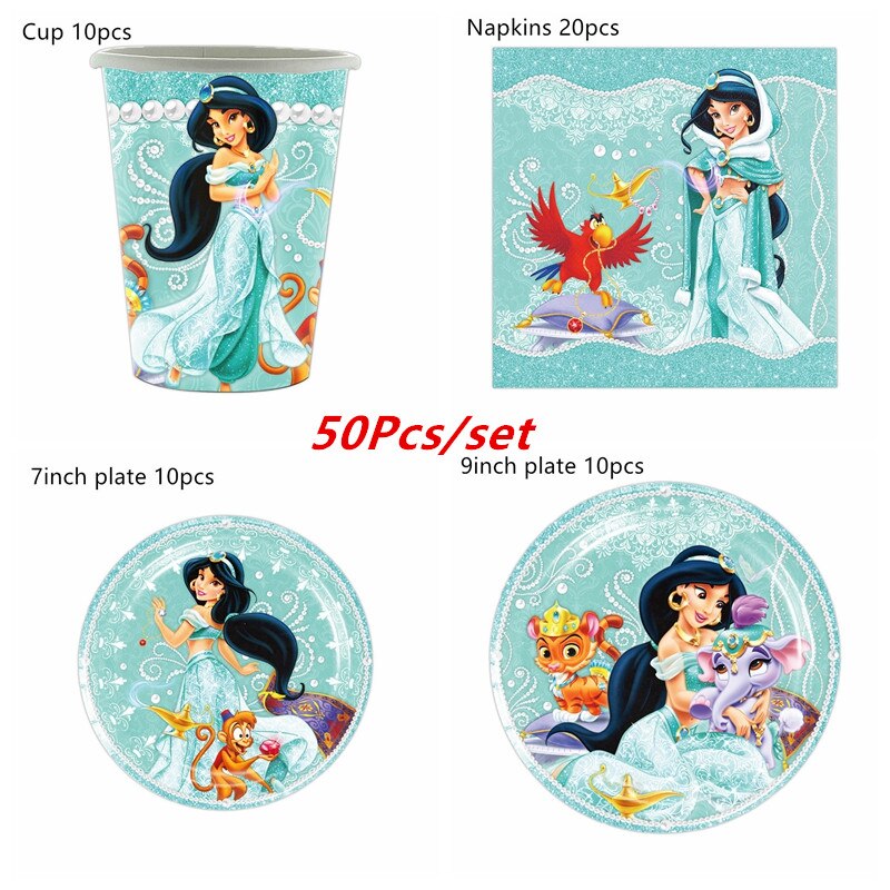 

Одноразовый набор посуды Disney MINISO Жасмин