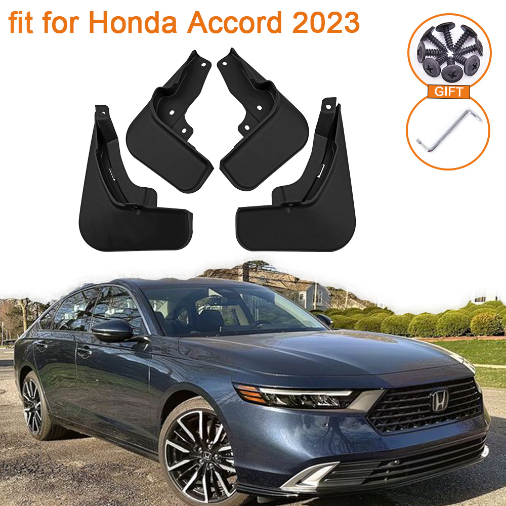 

Брызговики для Honda Accord 11th Gen XI 2023 2024, аксессуары, щитки от грязи, брызговики, щитки, брызговики, передние и задние колеса, запчасти, наклейка