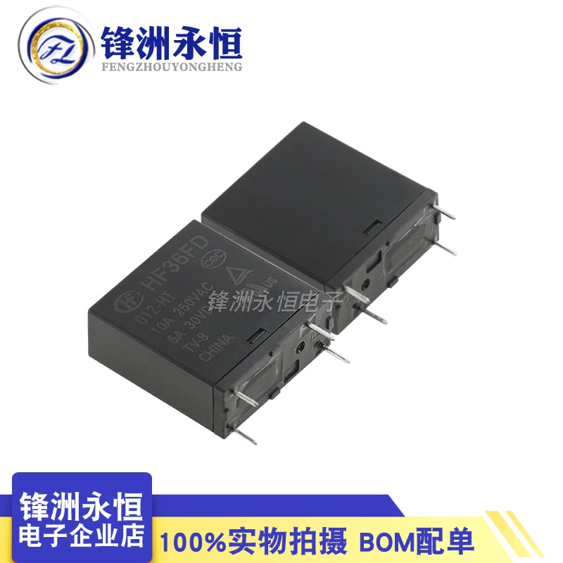 

2 шт./лот, оригинальное новое реле HF36FD-012-HT HF36FD-012-HLT HF36FD 012 12 В постоянного тока, комплект нормально разомкнутых 4PIN 10A