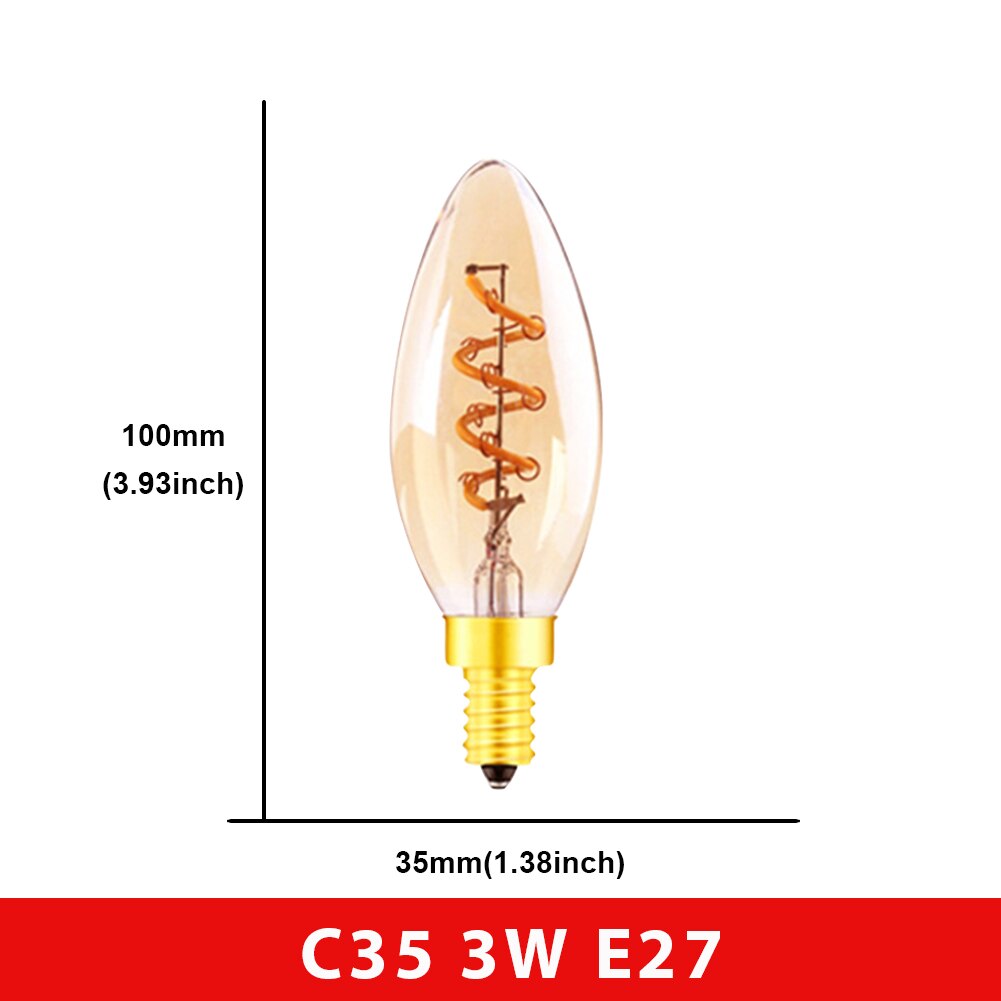 

Спиральные светодиодные лампы GANRILAND 4W теплый желтый