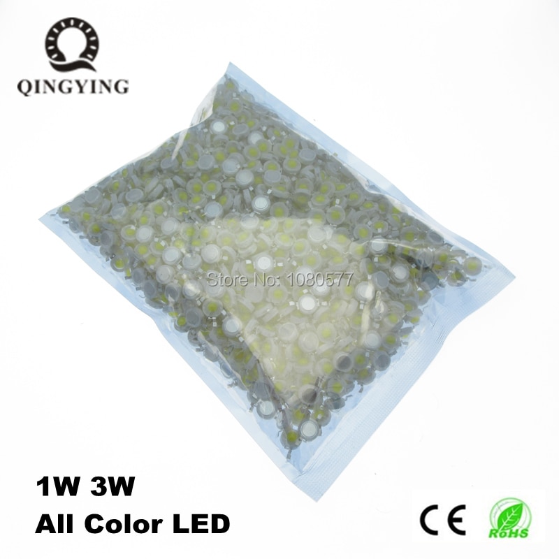 

Светодиодные лампочки Epistar COB QINGYING теплый белый, холодный, красный, синий, желтый, зеленый 1Вт 3Вт