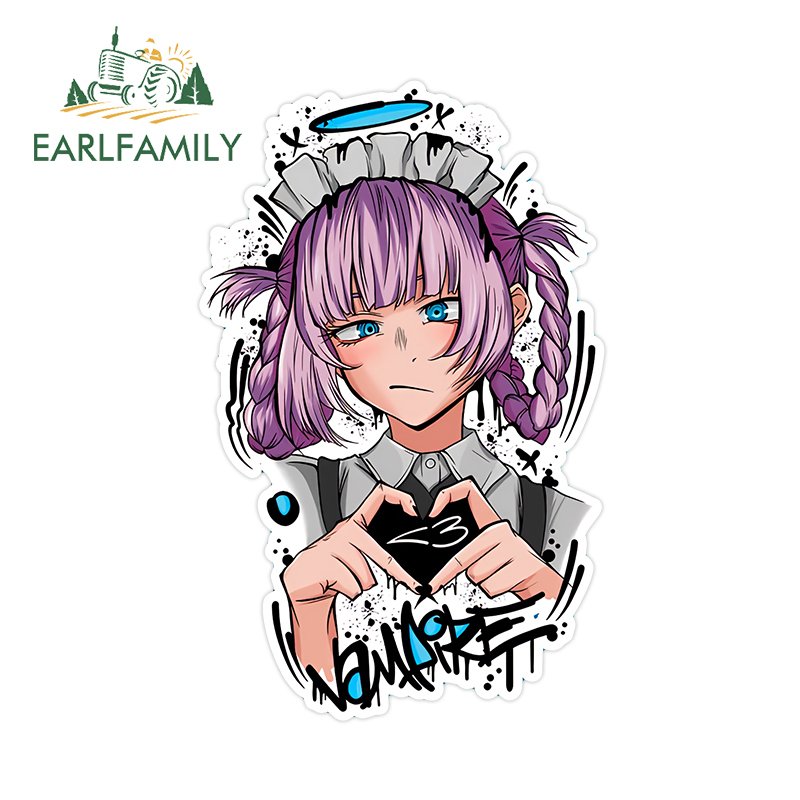 

EARLFAMILY 13 см x 8,2 см Nazuna Nanakusa Fanart автомобильные наклейки униформа горничной аниме оригинальные наклейки для ноутбука солнцезащитные аксессуары
