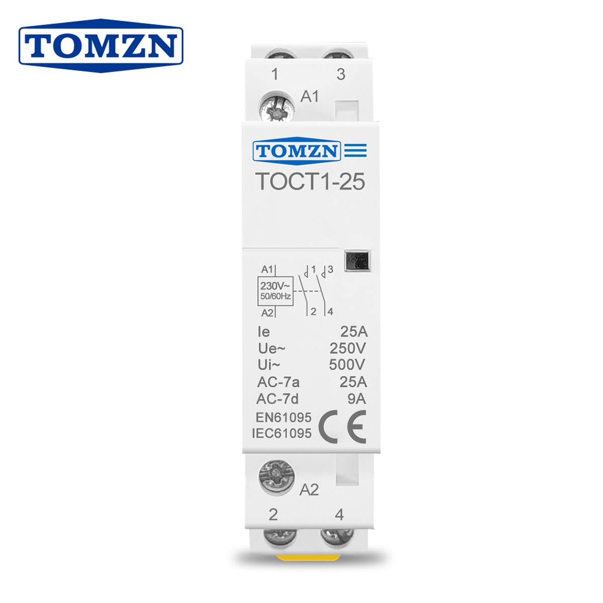 

Контактор TOMZN TOCT1 25А 2P 230В