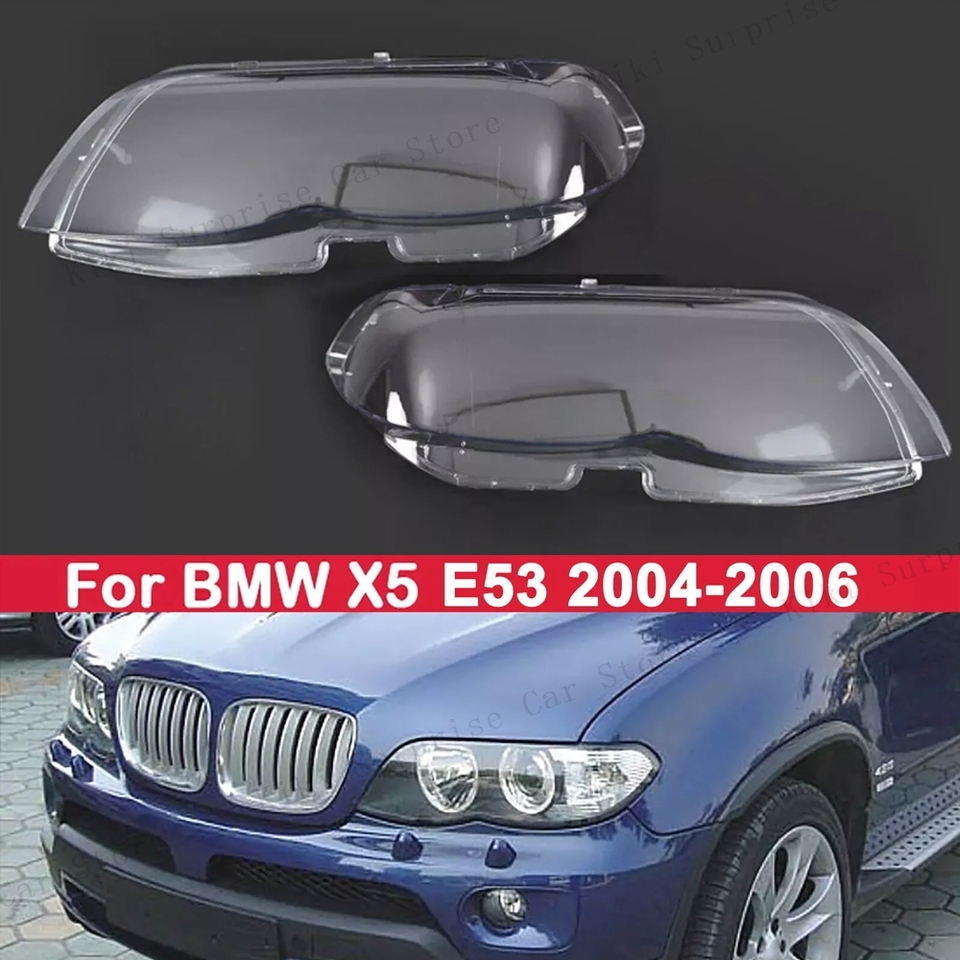 

Для BMW X5 E53 2004-2006 автомобильная передняя фара, стеклянная линза, корпус, абажур, крышка головного света, крышка лампы
