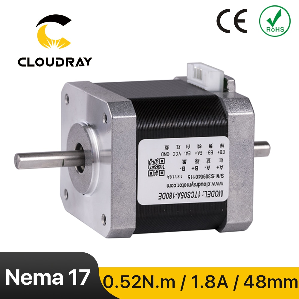 

Шаговый двигатель Nema17 Cloudray 48 мм 2-фазный