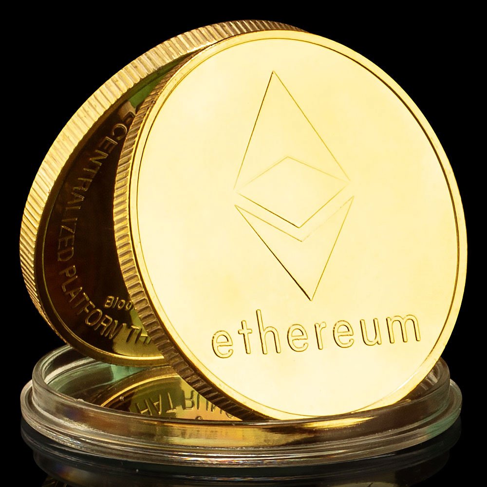 

Памятная монета Ethereum из металла