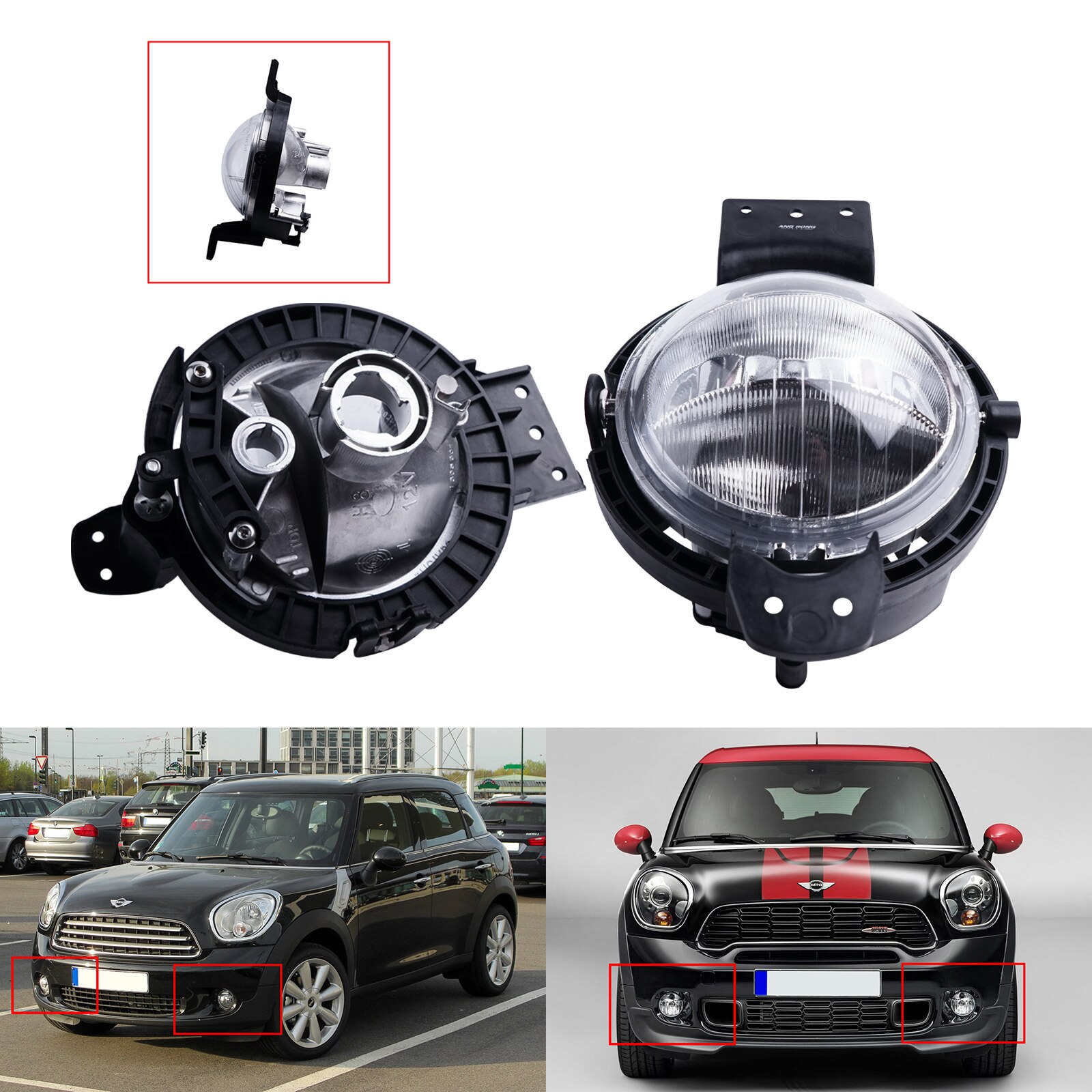 

2 сменных передних противотуманных фар в стиле OEM для Mini Countyman R60 Paceman R61