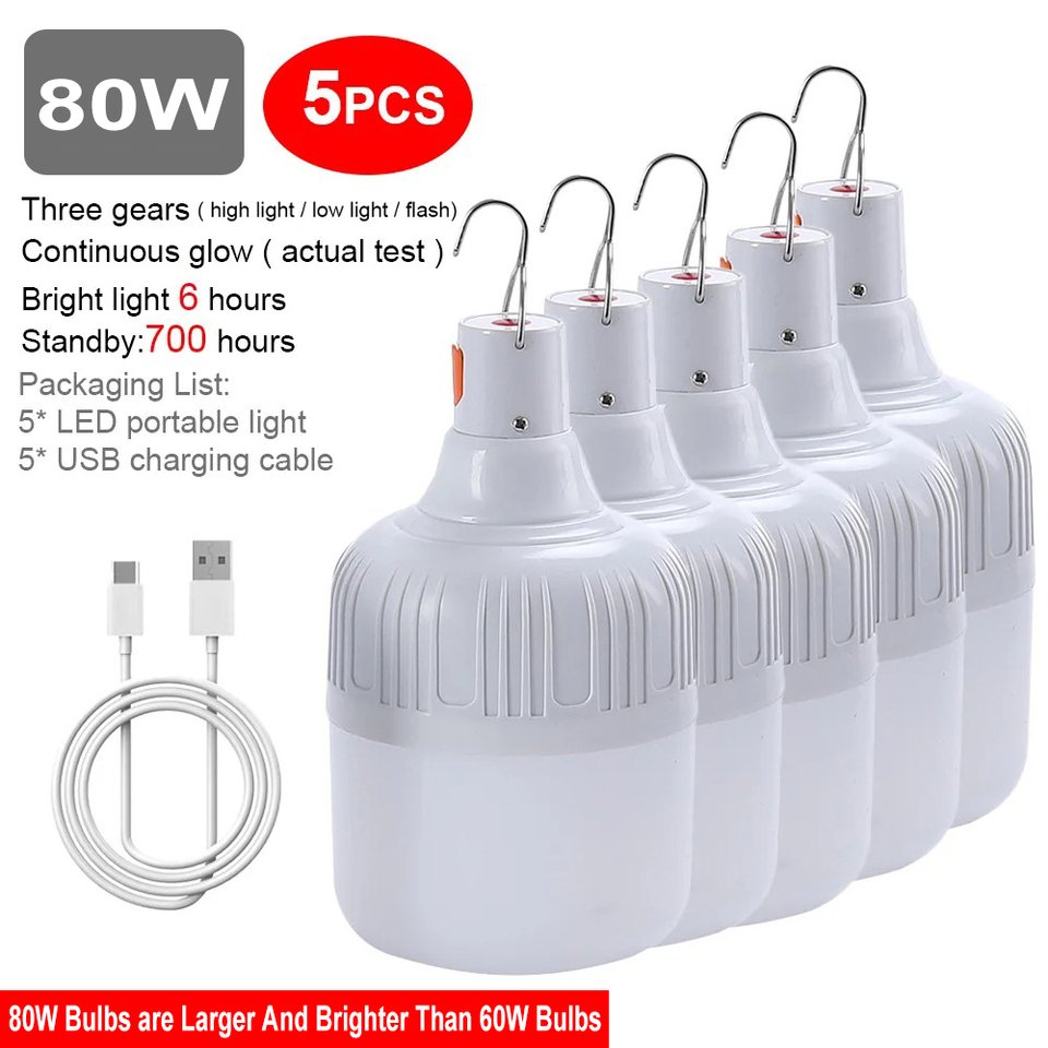 

CHEGIT USB перезаряжаемый туристический фонарь 60 Вт 80 Вт