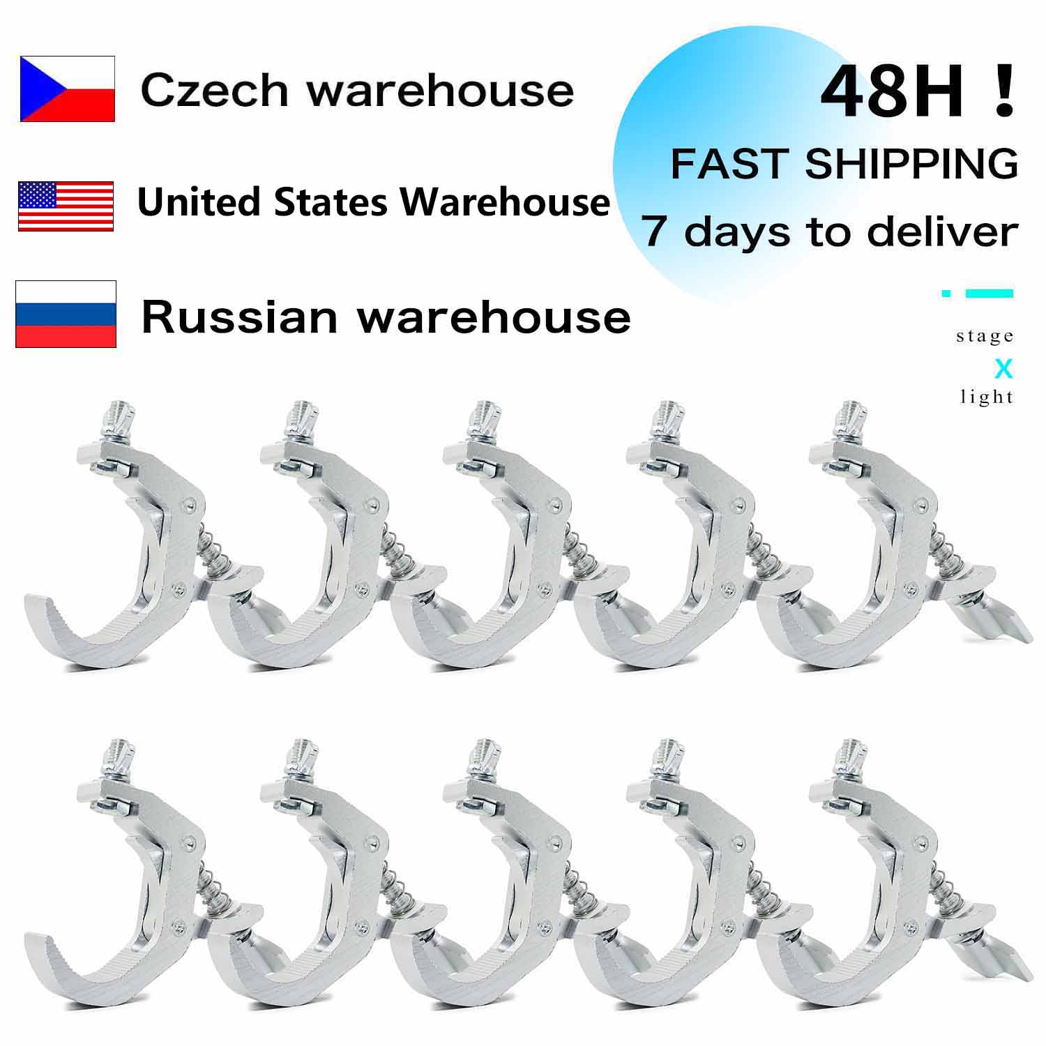

Профессиональные светодиодные прожекторы для сцены (10 шт.)