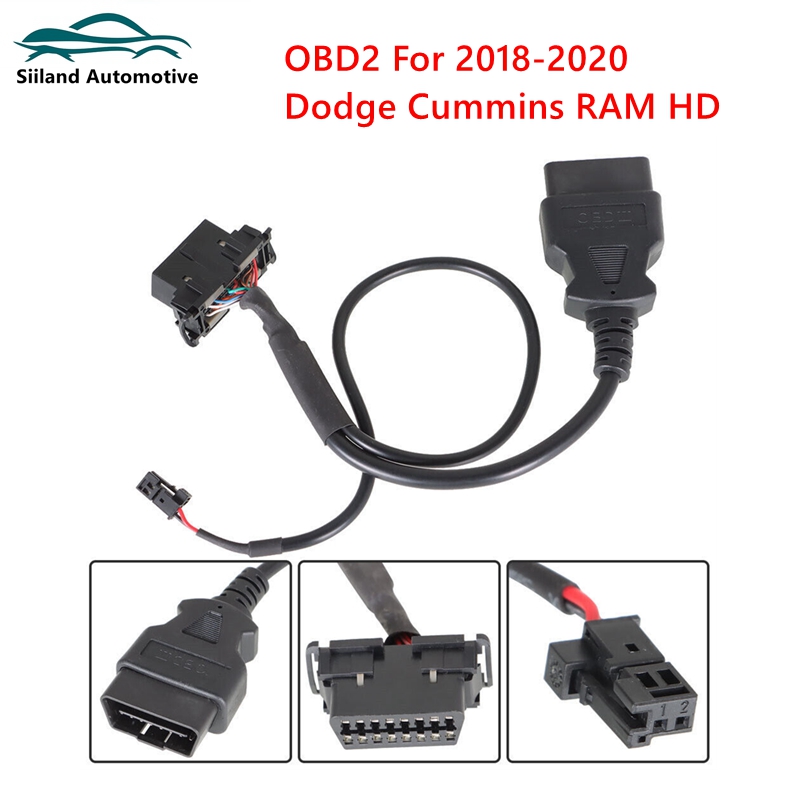 

Автомобильный OBD 16-контактный адаптер для защитной двери, обходной кабель OBD2, подходит для Dodge Cummins RAM HD 2018-2020 для Benz