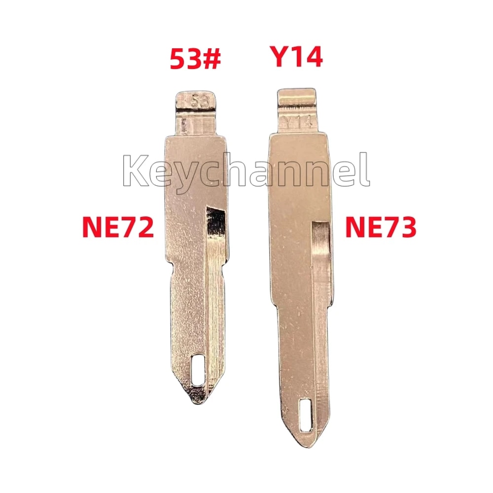 

10 шт., заготовка для ключей от машины 53 # Y14 KD Key Blade VVDI Flip Remote Blade Head для Renualt Peugeot Citroen для KEYDIY Xhore Flip Remote