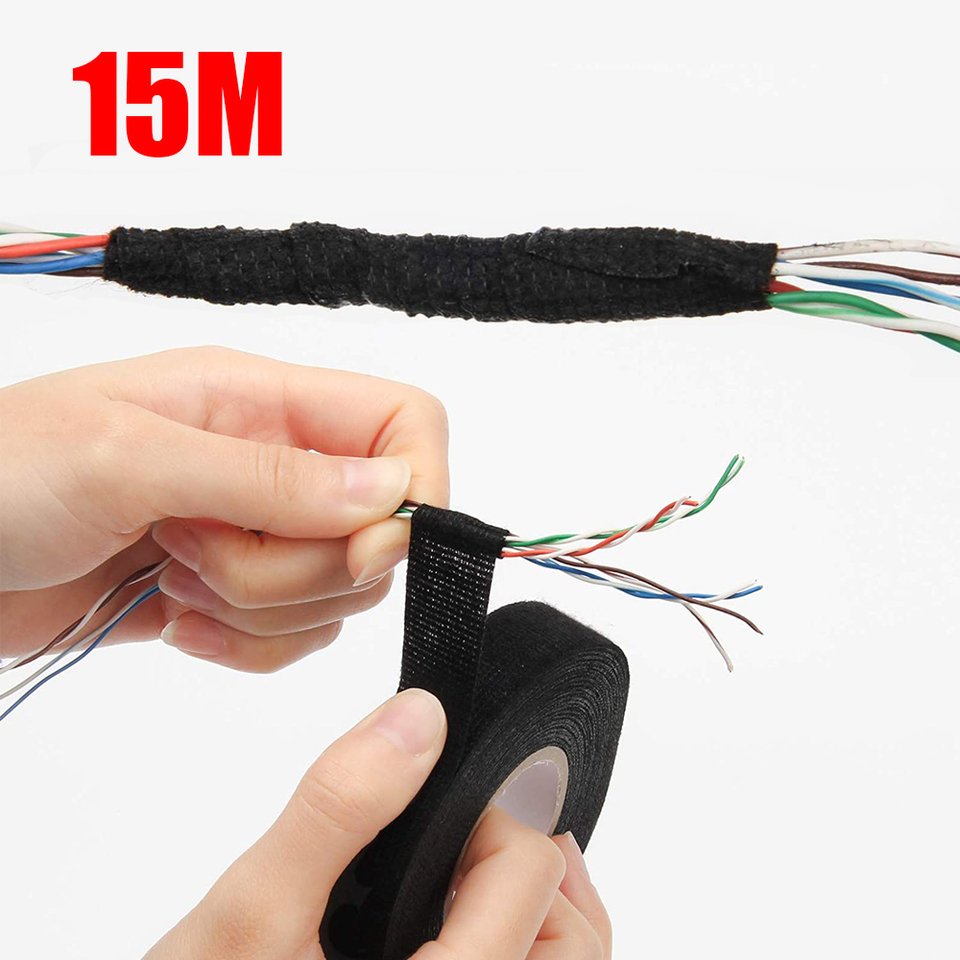

Тканевая изоляционная лента TFAAI черная 15м