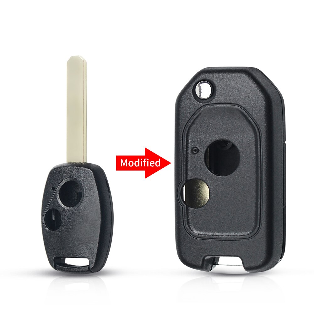 

Чехол для автомобильного ключа KEYYOU Remote 2/3/4, складной, с кнопками, для Honda Accord, Civic, CRV, Pilot 2007, 2008, 2009, 2010, 2011, 2012, 2013