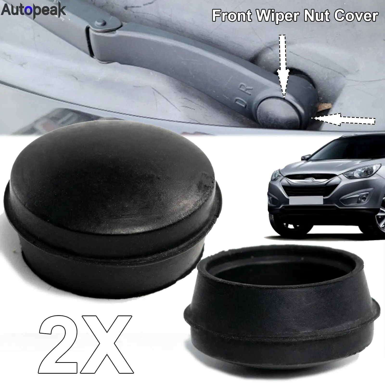 

2 шт., передняя крышка стеклоочистителя для Hyundai Sonata Genesis Santa Fe Tucson ix35 i20 i30 i40 Veloster Accent Azera 983804H050