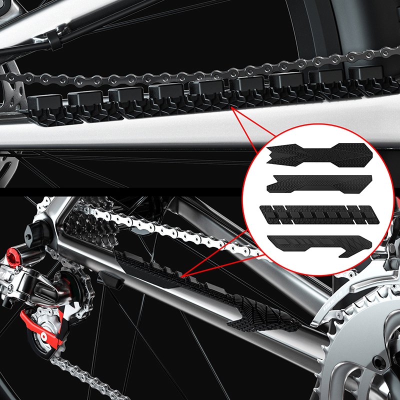 

Защитная накладка для велосипедных перьев MTB 3D, силиконовая защита для цепи, защита рамы для шоссейного велосипеда, защитная наклейка для цепи горного велосипеда