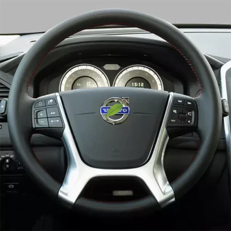 

Индивидуальный чехол на руль автомобиля с ручным шитьем для Volvo Old Model XC60 XC90 S60 S80 S90, автомобильные аксессуары из натуральной кожи