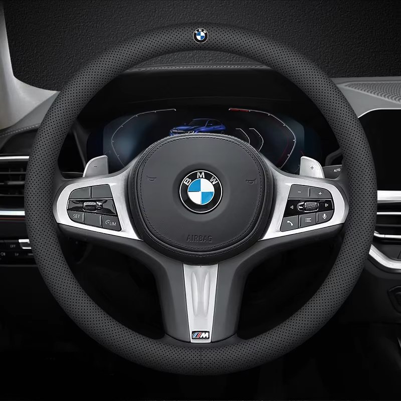 

Чехол на руль автомобиля BMW M G20 F11 E87 F30 F10 x3 G01 x5 F40 F16 M3 X1 X7 1 3 5 7 Series Кожаные противоскользящие аксессуары