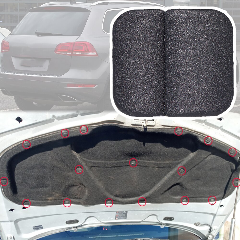 

20 шт. для VW Touareg 7P 2010 2011 2012 2013 2014 2015 2016 2017 2018 капот двигателя капот звукоизоляционные зажимы заклепки