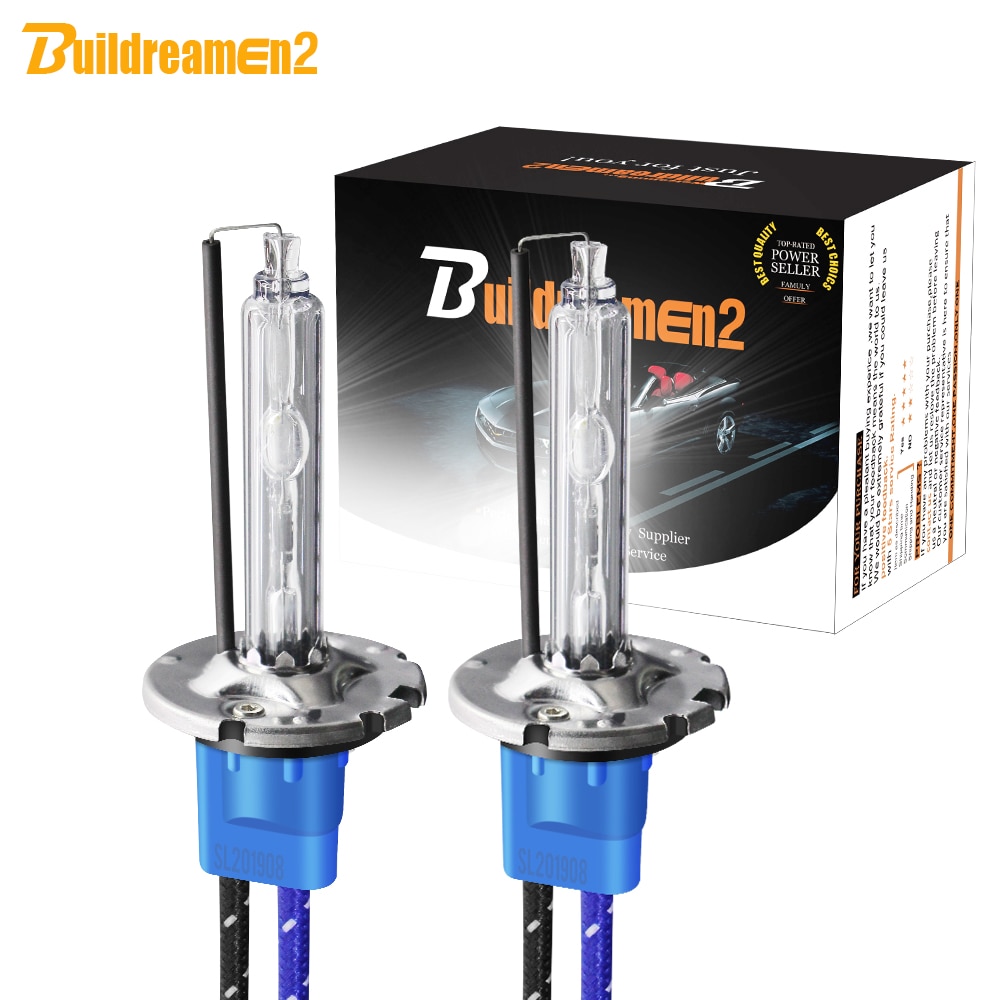 

Buildreamen2 D2H 10000LM/пара ярких ксеноновых ламп переменного тока HID 5000K для фар автомобиля, противотуманных фар, совместимых с балластом 35 Вт 55 Вт