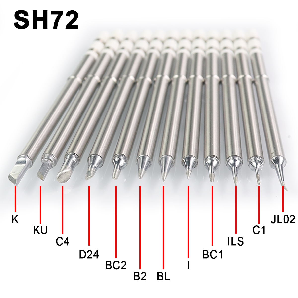 

SH72 SH73 Паяльные жала Сменный нагреватель Паяльная головка SH-BC2 B2 C4 K ILS JL02 KU для паяльной станции SH72 Не наконечник T12