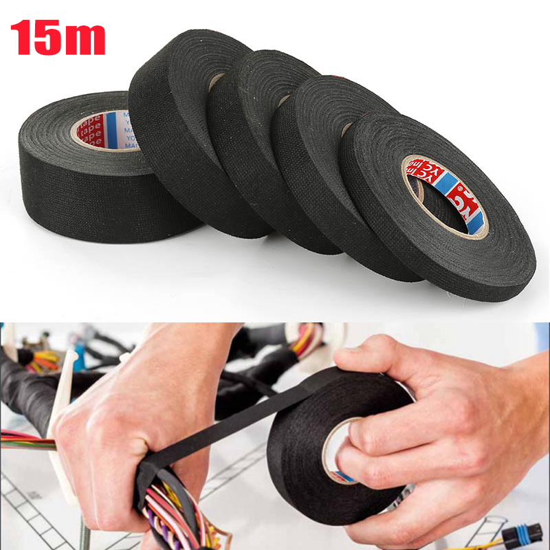 

Термостойкая клейкая лента zwq-PVC1pcs черная 15 м 9/15/19/25/32 мм