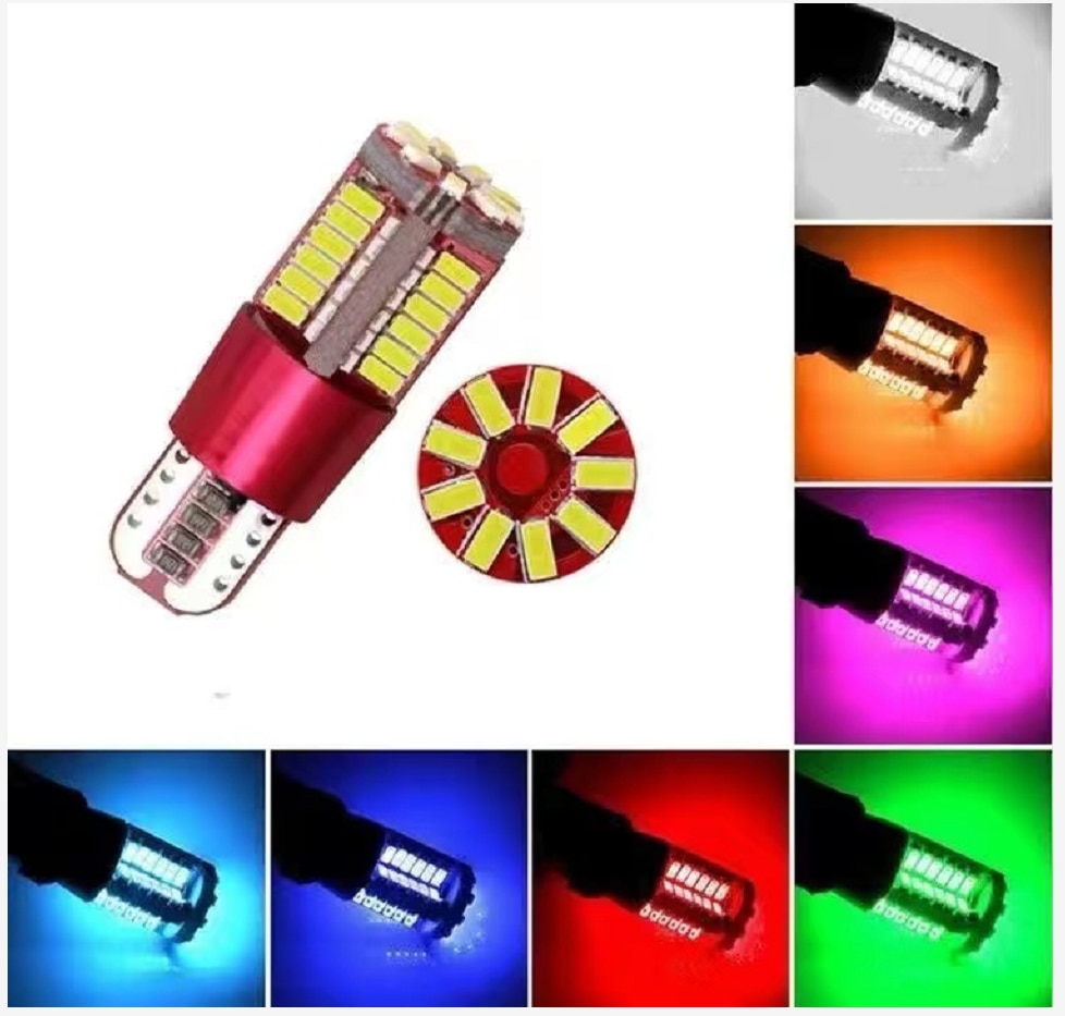 

2 шт., автомобильные лампы для парковки, W5W, T10, 57SMD, wy5w, 12 В, 3014